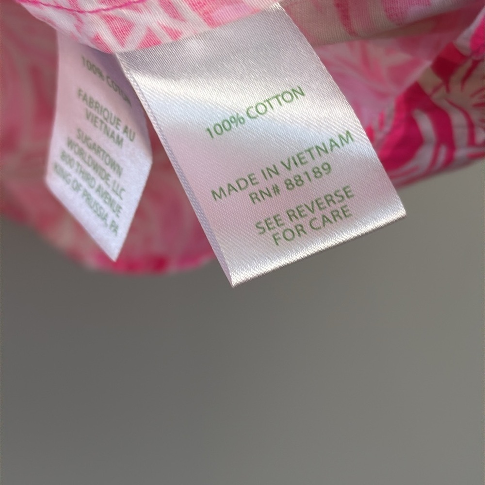 Lilly Pulitzer Winifred Off The Shoulder Top. New Blooms. Piñata Pink. Size S. - Picture 10 of 11